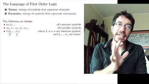9. Logic. The Language of First Order Logic