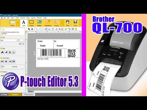 How to Setup Brother QL-700 Label Printer Driver and Label Design Tools