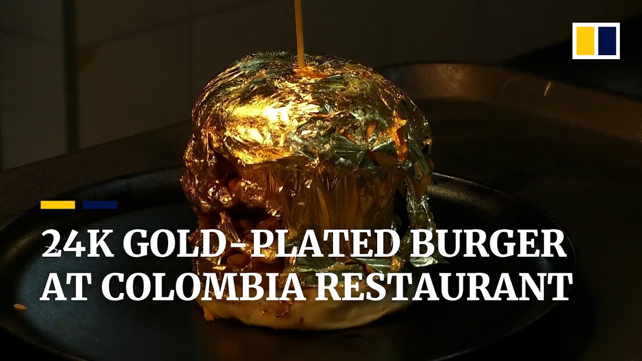 Restaurant In Colombia Offers 24k Gold Plated Burger Amid Covid 19 Pandemic Youtube