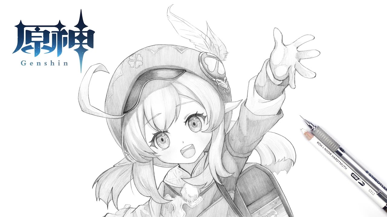 game | Drawing | Genshin Impact | How to draw Klee | 如何畫可莉 | 原神 | 動漫 | 遊戲 | 畫畫 | 教學