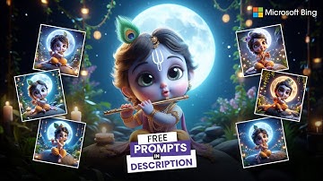 New trending Cute Little Krishna ai photo editing | Microsoft Bing ai photo editing