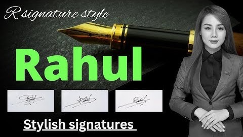 Rahul name signature style | R signature style