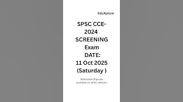 SPSC CCE-2024 #ScreeningTest #11Oct2025 #CCE2024 #DateAnnounced #Exams #SindhPublicServiceCommission