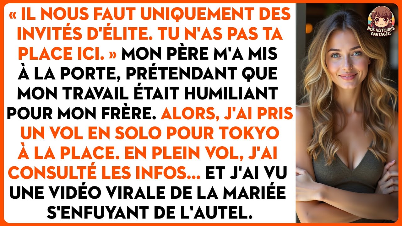 « Il nous faut uniquement des invités d'élite. Tu n'as pas ta place ici. » Mon père m'a mis à la...
