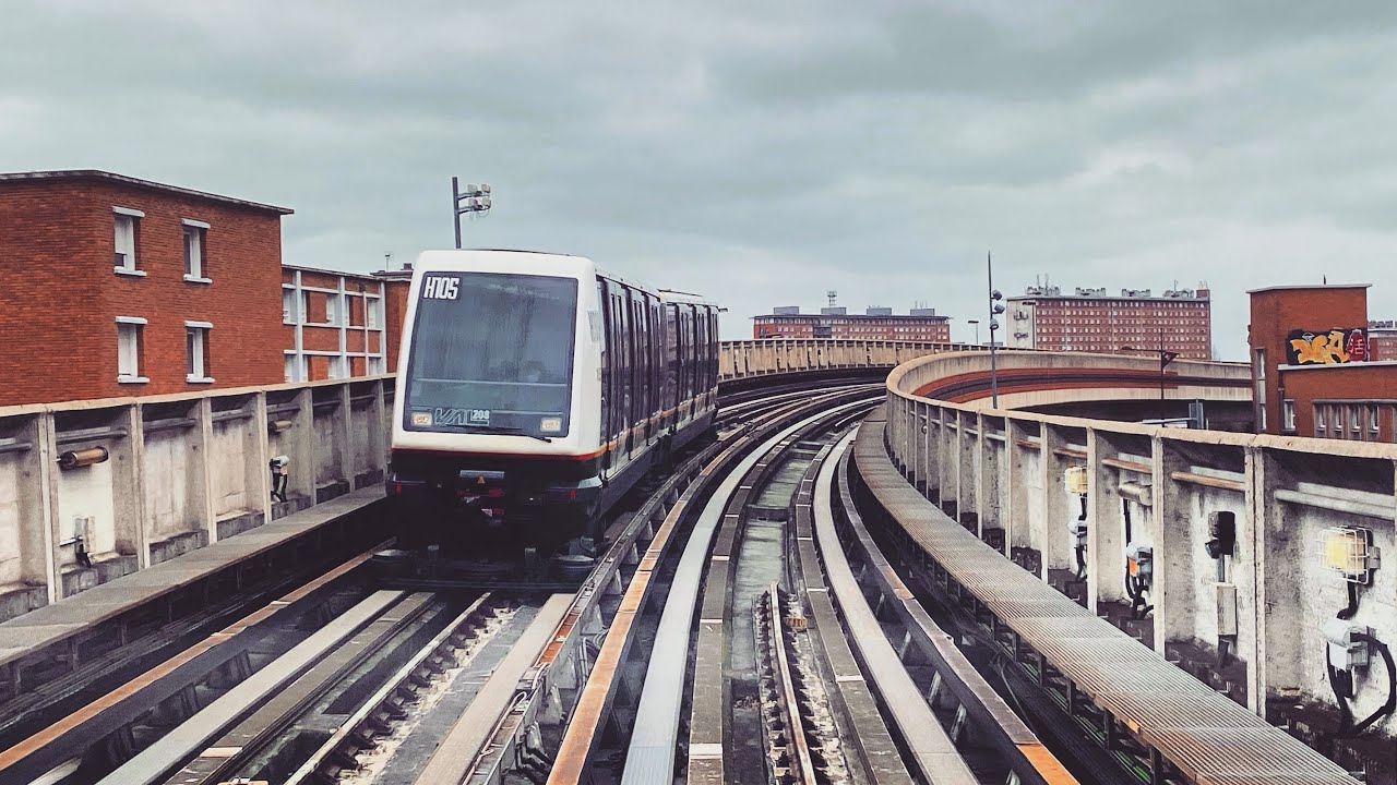 La ligne 1 du métro Lillois en Timelapse