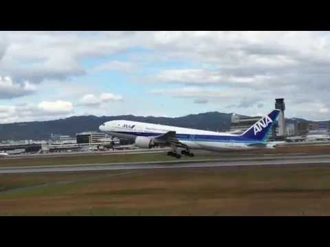 伊丹スカイパーク　ボーイング 777-200　離陸