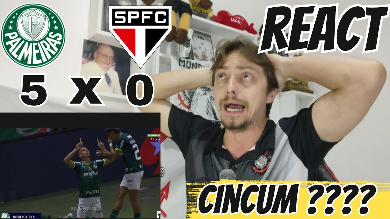 REACT - PALMEIRAS X SÃO PAULO | DIA DE SHOW NO ALIANZ? | CINCO FORA O ...