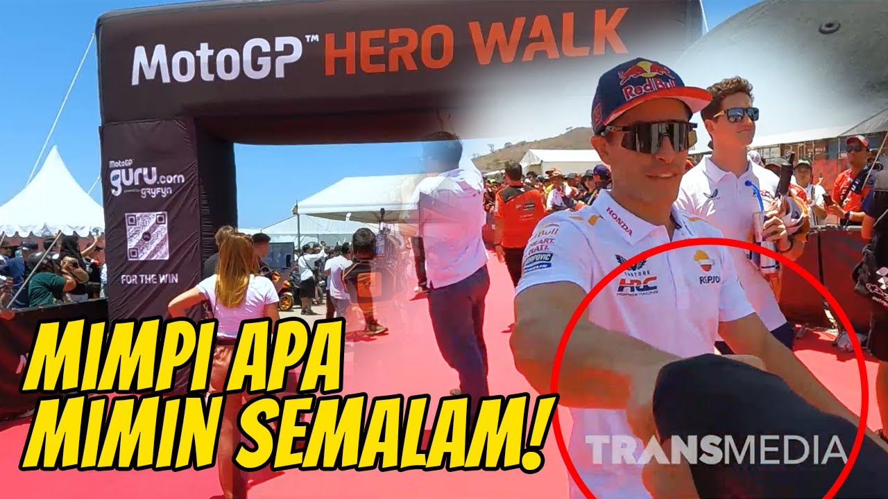 Hoki Setahun Kepakek! Gak Nyangka Tos Sama MARC MARQUEZ Di MotoGP Hero Stroll | MANDALIKA (15/10/23)