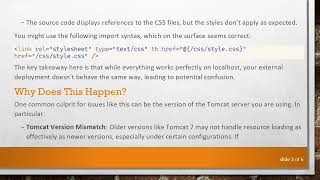 Resolving CSS Loading Issues with Tomcat and Thymeleaf: A Guide for Developers