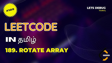 Leetcode 189. Rotate Arrays [ Brute Force Approach] [Java] in Tamil