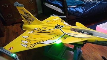 FMS RAFALE 80MM EDF JET | Spektrum Ar637T Telementry Reciever | The RC Geek Thrust Nozzle Upgrade