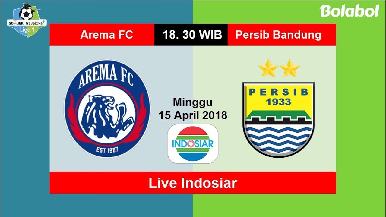 Jadwal Siaran Langsung Gojek Liga 1, Arema FC vs Persib Bandung - YouTube