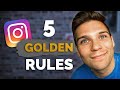 5 Golden Rules For Instagram Growth (These Will Always Work) |  Instagram Growth Strategy