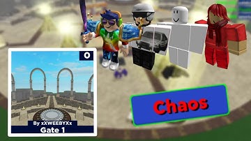 Beating Gate 1 Chaos Mode! | Cube Defense Roblox
