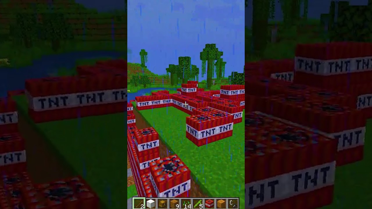 MINECRAFT, BUT I'M GOING TO BREAK MY HOUSE WITH TNT!