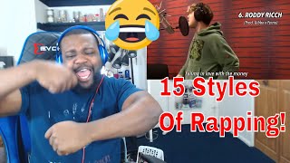 15 Styles of Rapping! ft Drake, Pop Smoke, NF, Roddy Ricch, Lil Uzi | Reaction