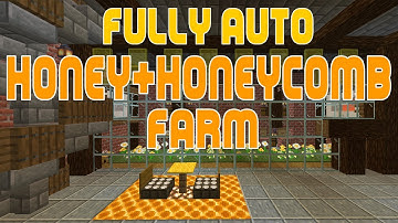 How to Build a Minecraft Honey Farm | Automatic & Honeycomb | Updated