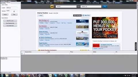 The YP Ripper a Yellow Pages Scrapper demo video
