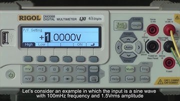 RIGOL DM3068 Multimeter - Use of the Math Function by Saelig