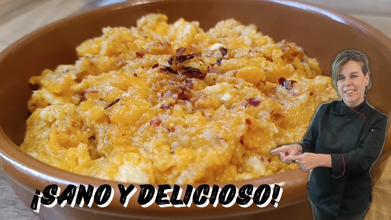 CALABAZA FRITA con PATATAS 😍🌿¡Receta VEGANA de mi Abuela!