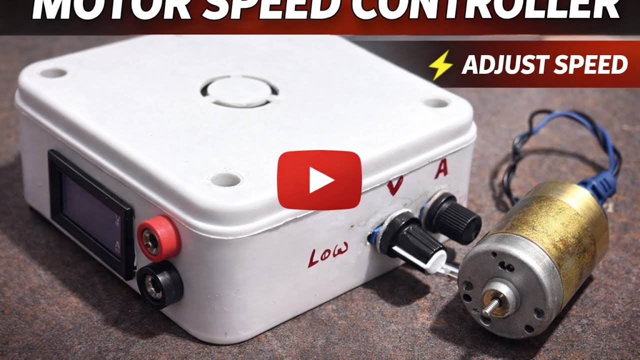🔧 DIY Motor Speed Controller | Simple & Easy Tutorial #youtube - YouTube