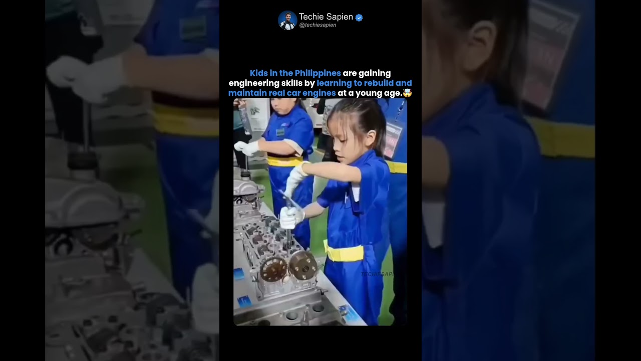 Philippines Kids Are Rebuilding Real Car Engines in School 🤯🔧