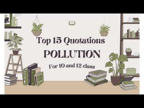 Quotations on 'Pollution'in
