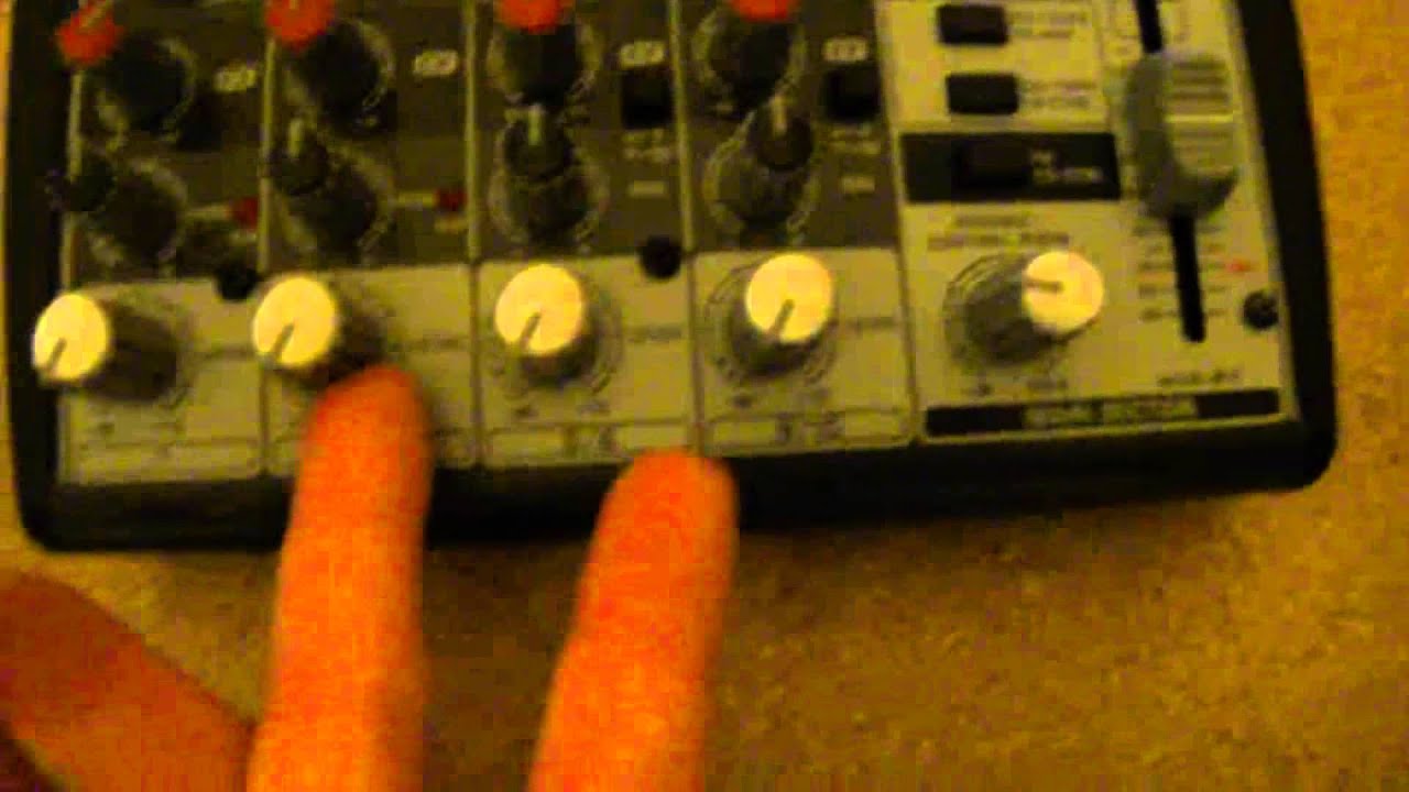 Behringer Xenyx 1002 mixer YouTube
