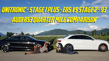 UNITRONIC - STAGE 1+ E85 VS STAGE 2 93 - AUDI RS3 COMPARISON