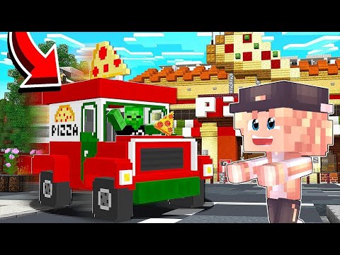 დავიწყე მუშაობა პიცის მიმტანად მაინკრაფტში!