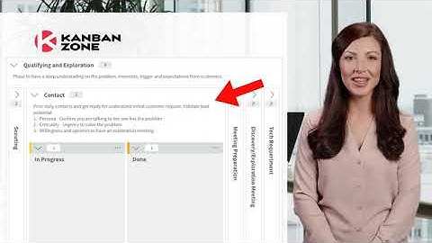 B2B Lean Agile Sales Pipeline Template  Pipeline Contact Stage - Kanban Zone