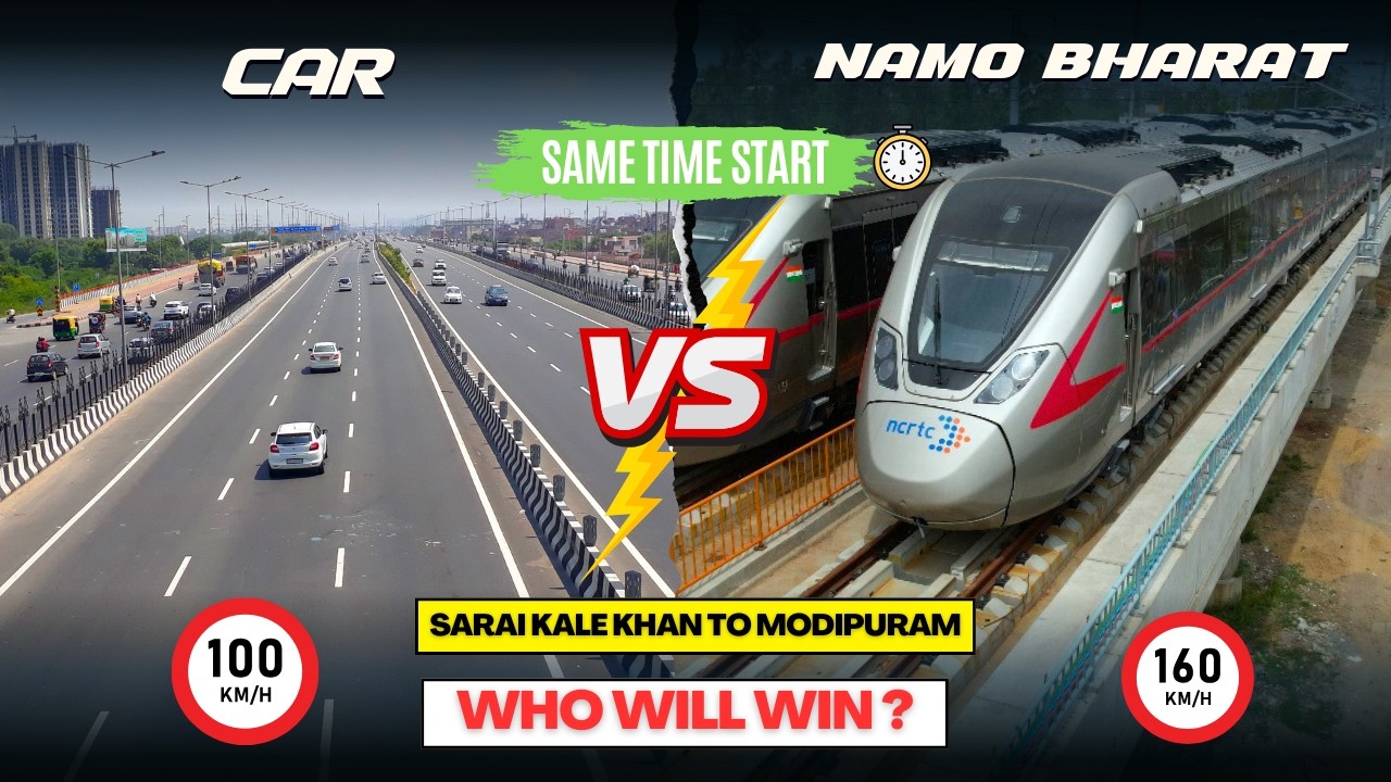 Sarai Kale Khan to Modipuram | Car vs Namo Bharat Race #detoxtraveller 
