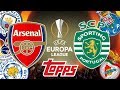 ARSENAL vs SPORTING TAG-TEAM Europa League 2018/19 Cromos Topps