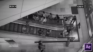 How to Create a Security Camera Effect in After Effects! CCTV Effect in After Effects!
