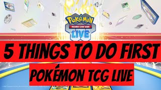 Pokemon TCG Live - 5 Things to do First