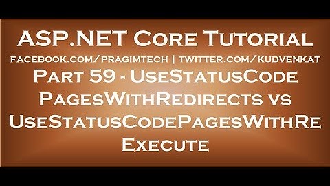 UseStatusCodePagesWithRedirects vs UseStatusCodePagesWithReExecute