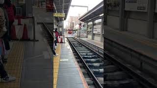 モ161形62編成(筑鉄赤電カラー)浜寺駅前行き到着シーン