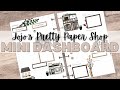 Plan with me  mini dashboard happy planner  jojos pretty paper shop darling shops creative plaza