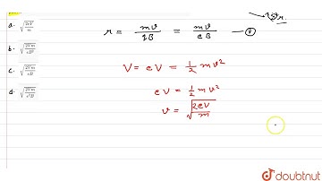 An electron of mass `\