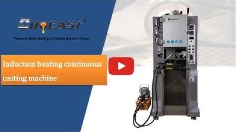 Induction heating continuous casting  machine for gold silver copper wire, rod, bar,plate casting