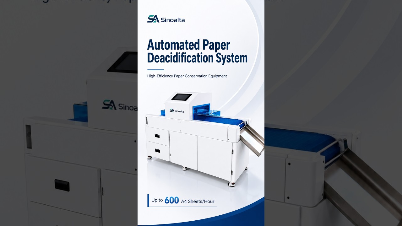 Automated Paper Deacidification System | Up to 600 Sheets/Hour | Sinoalta