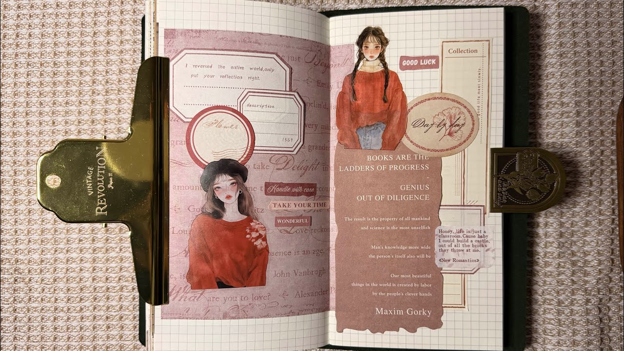 [오늘의 다꾸🤎] 달그락달그락 첫 다꾸 영상🤎 다꾸 ASMR🤎 다이어리꾸미기 ASMR🤎#journaling #scrapbooking #papercrafts #washitape