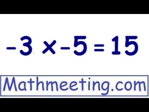 Multiplying negative numbers 