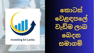 High dividend Yeild Stocks CSE Colombo Share Exchange