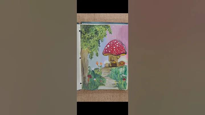 Mushroom 🍄 painting #art #himigouache #gouachepainting #viralshorts #youtubeshorts