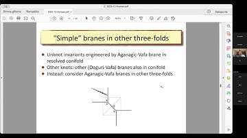 Piotr Sulkowski - Symmetric quivers for 2d, 3d and 4d theories and topological strings (Lec 2)