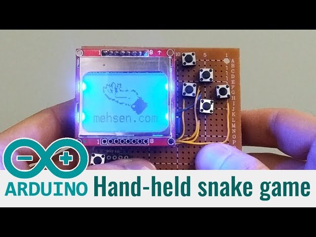 Jogue Snake com Arduino e relembre um jogo clássico dos celulares Nokia.  Veja tutorial passo-a-passo e comece a jogar!