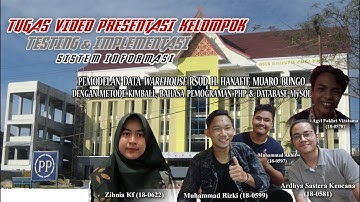 PRESENTASI KELOMPOK TESTING DAN IMPLEMENTASI SISTEM INFORMASI | LAPORAN HASIL PENGUJIAN SISTEM