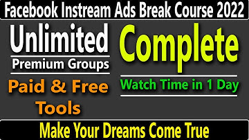 Facebook In Stream Ads Course 2022 Part 3 - How to Find Premium Group - Earn Money Online 2022