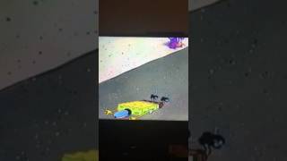 Spongebob saying I m ready while tripping over laces